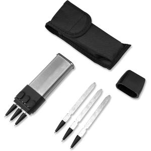 HUAAO Ballistic Dart Launcher, Stainless Steel Forged, Accurate Shooting within 16ft for Hunting Camping Shooting Self-Defense and Survival, Best Gift for Men