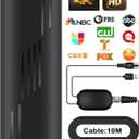 3900+ Miles Range TV Antenna,2026 Digital TV Antenna Indoor Outdoor with Strongest Amplifier, 360Reception HDTV Antenna for Local Channels for Smart TV and Old TVs-38ft Coax Cable-Support 8K 4K 1080p