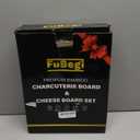 Portable Travel Charcuterie Board with Lid, Bamboo Charcuterie Cheese Board with Cover Accessories Gift Set, Large Covered Charcuterie Box Serving Tray Board Platter 7 Compartment Traveling Christmas