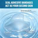 Hydrocolloid Blister Bandages for Feet, Blister Pads for Prevention & Recovery, Travel Essentials, Thin, Flexible and Nearly Invisible - 18ctSpot Packs (Transparent)