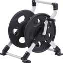 Liberty Garden 306 Explorer Floor or Wall Mount Hose Reel, Aluminum, Holds 150-feet of 5/8-Inch hose, Silver/Black