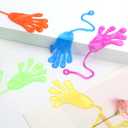 2 x 52 pcs Sticky Hands, Party Favors for Kids 4-8 8-12 Goodie Bag Stuffers Treasure Box Prizes Mini Stretchy Hands Fidget Toys Adults Party Supplies Birthday Gifts for Boys Girls Teens