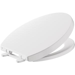 American Standard 5025A65G.020 Telescoping Luxury Slow-Close EverClean Elongated Front Toilet Seat, White