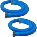 2 Pcs 1.5 Inch Hoses for Above Ground Pools - 1 1/2 Inch Diameter, 59" Long Pump Hose Replacement Filter Accessories