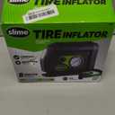 Slime 40050 Tire Inflator, Portable Car Air Compressor, with Analog 100 psi Dial Gauge, Long Hose and LED Light, 12V, 8 min Inflation