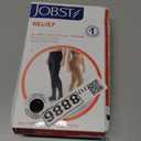 JOBST Relief Waist High Graduated Compression Stockings 30-40mmHg - Comfortable Unisex Design - Closed Toe, Black, Medium