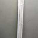 No Drill Cordless Vinyl Mini Blinds,White,33.5" W x 64" H