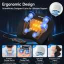 Neck Massager Pillow, Neck and Shoulder Relaxer with Heat, 3 Modes and Strengths, Neck Massager for Pain Relief Deep Tissue, Remote Control, Gifts for Mom Dad Friends, Black