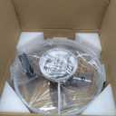 Ceiling Fans,Low Profile Ceiling Fan with Light,Flush Mount Ceiling Fans,with Bluetooth Speaker, Modern Fandelier Ceiling Fan for Bedroom/Kitchen/Small Room,with APP/Remote Control,White