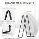 TR-LIFE 3 Pack 12 Inch Plate Stands for Display - Large, Metal Picture Frame Holder Stand + Easels for Decorative Platter, Book, Plaque, Photo, Table Top Art