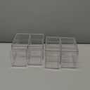 STORi Chloe Space-Saving Clear Drawer Organizer (4 Tall Drawers) Sort Office, Kitchen, Beauty Supplies, Makeup, Pens, Jewelry, Stationary, Made in USA