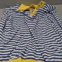 PRETTYGARDEN Women's Oversized Striped Sweatshirts Spring Fall Trendy Casual Long Sleeve Button Up Tops Shirt Preppy Clothes, No Size Mark