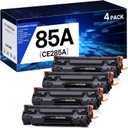 85A Toner Cartridge Compatible for HP 85A CE285A to Use with HP LaserJet Pro P1102W 1102W M1212 M1212NF MFP P1109W M1210 M1217NFW Printer (Pack of 4, Black)