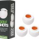 3Pcs 1.5oz Golf Ball Shaped Shot Glass Golf Ball Shot Glass Novelty Golf Ball Shot Glasses with Lid Outdoor Leisure Golf Glass