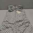 Fleece Baby Sleep Sack 18-24 Months with Plush Dots, Winter Baby Wearable Blanket for Infant Toddler Sleeping Sack 2-Way Zipper Warm Sleepsack, Grey