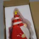 RM ROOMERS Lighted Christmas Gnome, 7.48" Candy Theme LED Elf Figurine with Multicolor Lights Pre-lit Ceramic Xmas Tree Decor for Table Centerpiece Mantel Home Indoor