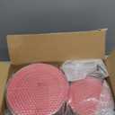 FLOWERCAT 200PCS Red Plastic Plates Disposable Plates for Party - Heavy Duty Plastic Plates - 10" &7" Plate for 100 Guests Parties and Events &July 4th