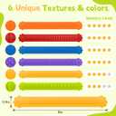 2 x Fidget Toys Slap Bracelets, 6 Pack Textured Sensory Toys for Kids with Autism, Wearable Fidgets for Classroom Prizes & Calm Down Corner