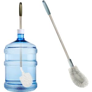 2-Pack Bucket Brush, Kettle Brush, Cleaning Extra Long Bottles, Gallon Jug Cleaner, Water Bottle Cleaner.
