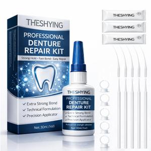 Official Professional Grade Dental Lab Instant Bonding Dental Glue for Dentures & Lab Tools - Fast-Setting in 15-60 Sec | Crack Repair & Gap Filling | Long-Lasting Hold (Days to Weeks) 1oz
