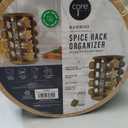 16-Piece Rotating Spice Rack Jar Set: Perfect Organization for Your Kitchen Bamboo Spice Rack Glass Spice Jars with Labels, Space-Saving Spice Rack Organizer for Kitchen