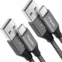 Long USB C Cable [12ft, 2-Pack], etguuds Fast Charging USB A to Type C Charger Cable Braided for Samsung Galaxy S22 S21 S20 Ultra 5G S10 S10E S9 Note 20 10 9, A10e A20 A33 A32 A50 A70, LG, Moto, Pixel