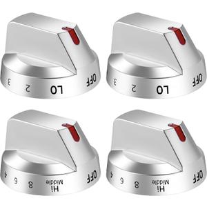 AMI PARTS NE63T8111SS/AA NE63T8311SS/AA NE63BG8315SSAA Fit for Samsung Stove Knob Replacement (4PCS) DG94-03500A/Z DG94-03797Q DG94-03797P for Samsung Electric Stove/Oven Knobs