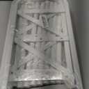 3-Tier Shoe Rack for Closet, 16"-32" Expandable ShoeRackAdjustable for Entryway Closet Doorway SturdyMetal, White