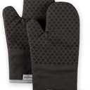 KitchenAid Asteroid Oven Mitt Set, 7"x12.5", Black, 2 Piece