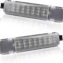 NDRUSH Interior Light LED Door Panel Courtesy Light Warning Light Lamp Assembly Compatible with Silverado/Sierra C/K 1500 2500 3500 Pickup Suburban Tahoe Avalanche Yukon Cadillac Escalade (white)