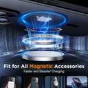 SPIDERCASE Designed for iPhone 16 Pro Case, Magnetic [2+Full Coverage Tempered Glass Screen Protector] [Full Camera Protection] Anti-Fingerprint Anti-Scratch for iPhone 16 Pro 6.3, Black