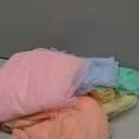 Tatuo Pastel Rainbow Backdrop Curtains Sheer Curtain Tulle Panels for Kid Baby Shower Unicorn Birthday Party Window Classroom Decorations 6 Panels(354 inch/ 30 feet in Total Width,Bright Color)