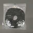 2 x Fjzoys Window Weather Stripping Door Seal, 16.5FT Self-Adhesive Soundproofing Weather Strip for Exterior Door Frame Window Winter Insulation Noise Cancelling Window Inserts, 0.35in x 0.2in, Gray