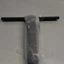 dancemoon JustHang Shower Squeegee for Glass Doors, All-One-Piece Silicone with Built-in Hook Design for Easy Hanging and Cleaning, 10 Inch Black