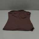SUUKSESS Women Sexy Tube Top Summer Y2K Going Out Double Lined Basic Tank Top (Medium, Brown)