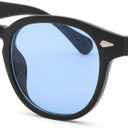 Pro Acme Vintage Retro Round Sunglasses for Women Men Trendy Tinted Colored UV400 Sun Glasses 55MM