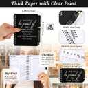 Tellingyou 100 Pcs/ 50 Set Employee Appreciation Gifts 2026-2027 Weekly Planners Journals A6 to Do List Bulk Notepads and Pens Thank You Gifts for Coworkers Teacher Cna Nurse (Black)