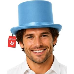 Nicky Bigs Novelties Morph Tall Top Hat for Men Adjustable Size, Victorian Hat, Victorian Tophat Costume Accessory