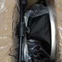 Baby Stroller, 2-in-1 Reversible Toddler Seat with Bassinet Mode, Foldable Infant Stroller with Canopy, One Button Brake, Adjustable Handle, Newborn Pushchair(Black)