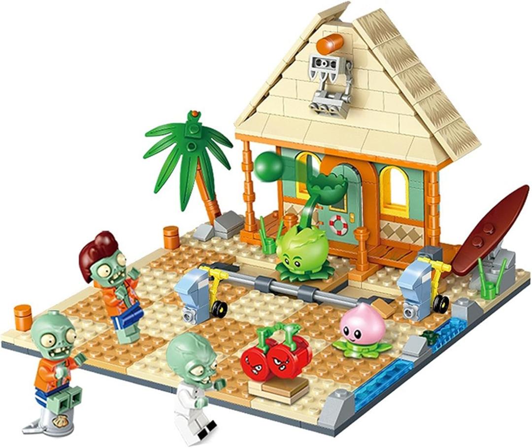 JHESAO Plants and Zombies Toys Zombies Assembly Action Figures PVZ Assemblable Toys Set 1 2 Series Great Gifts for Kids and Fans,Birthday and Christmas Party New