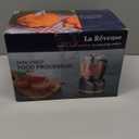 La Reveuse Electric Mini Food Processor with 200 Watts 2-Cup Prep Bowl for Mincing Chopping Grinding Blending Pureeing (Metallic Grey)