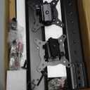 Dual Monitor Stand - Vertical Stack Screen Free-Standing Monitor Riser Fits Two 13 to 34 Inch Screen with Swivel, Tilt, Height Adjustable, Holds One (1) Screen Up to 44Lbs (Black)