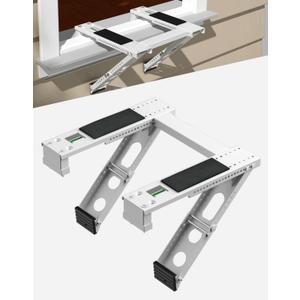 Window Air Conditioner Support Bracket: Heavy Duty Ac Window Bracket Kit Outside, 220 lbs Air Conditioning Holder Drilling for 5000 to 22000 Btu Unit
