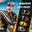 Tallew Dirt Bike Goggles Motorcycle Motocross Riding Racing ATV Goggles for Men Women Power Sport Ski