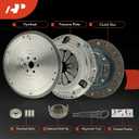 A-Premium Transmission Clutch Kit with Flywheel Compatible with Honda Civic 2001 2002 2003 2004 2005 1.7L