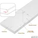 21 in. W x 4 in. H Engineered Stone Sidesplash for Bathroom Vanity Sink Top in Carrara White
