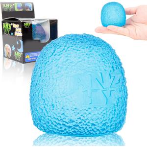 Squishy Stress Balls - Sensory Toys for Kids with Unique Needs - Fosters Creativity, Focus, and Fun - Great for Classrooms, Home, and Playtime (Blue Ellipsoid)