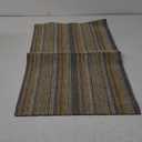 SicoChen Non-Slip Mat 1 Piece,Colorful Print Floral,Polyester Fiber,Multicolor Fine Lines Kitchen Rugs Floor Mats Indoor Decor Door Mats for Bathroom,Kitchen(30.6" x 20.7")