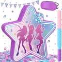 Blueweenly 16'' Large Kpop Piñata Kpop Party Decorations Disco Party Star Piñata with Stick Blindfold Confetti Music Movie Theme Parties Supply Photo Prop
