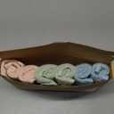 6-Pack Baby Washcloths Soft Absorbent Viscose from Bamboo Washcloths for Face, Body, Baby Towels for Newborn, Kids, Toddlers, Infant, Gentle on Sensitive Skin, 10x10 Reusable Face Towels (Mellow)